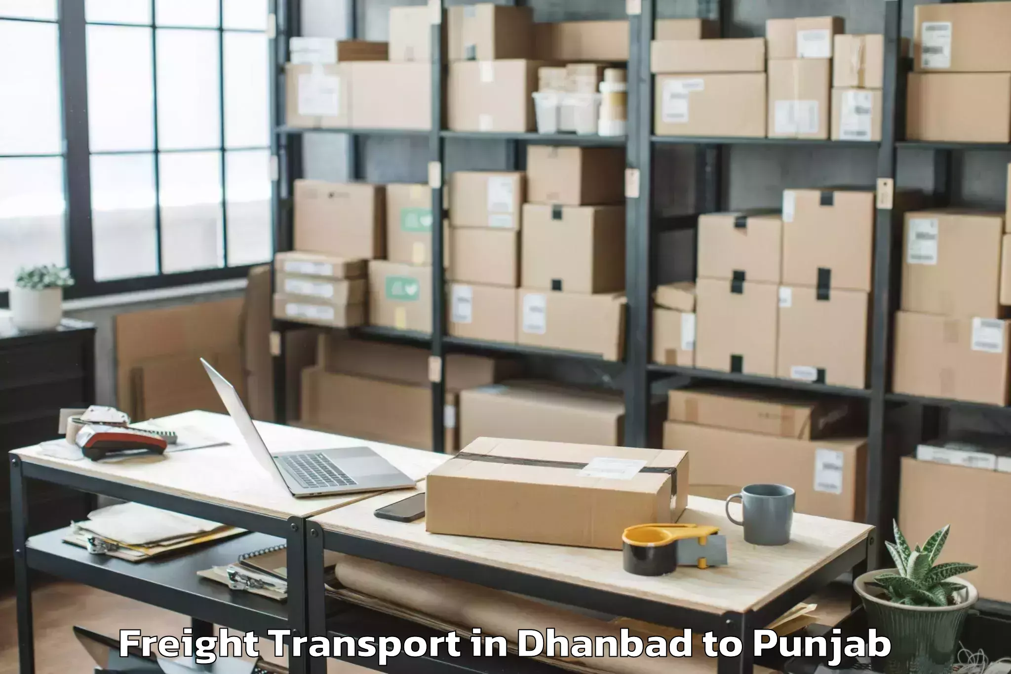 Professional Dhanbad to Jaitu Freight Transport